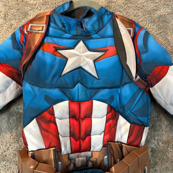 Superhero Costume Lot Captain America Iron Man M Medium Boys 8 10 Rubies - Picture 10 of 16